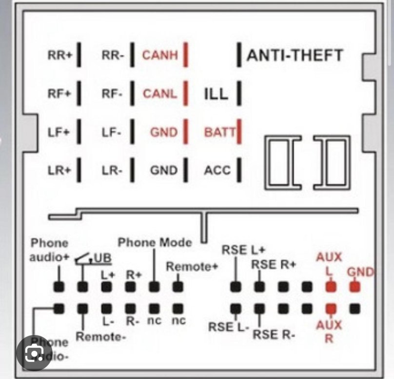 Разъём магнитолы Ford Focus 2