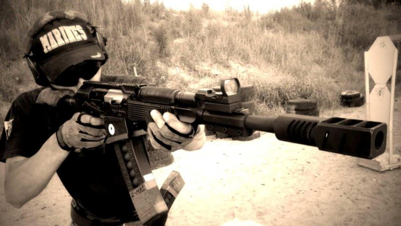 Коллиматор на ствол Сайги 12 калибра