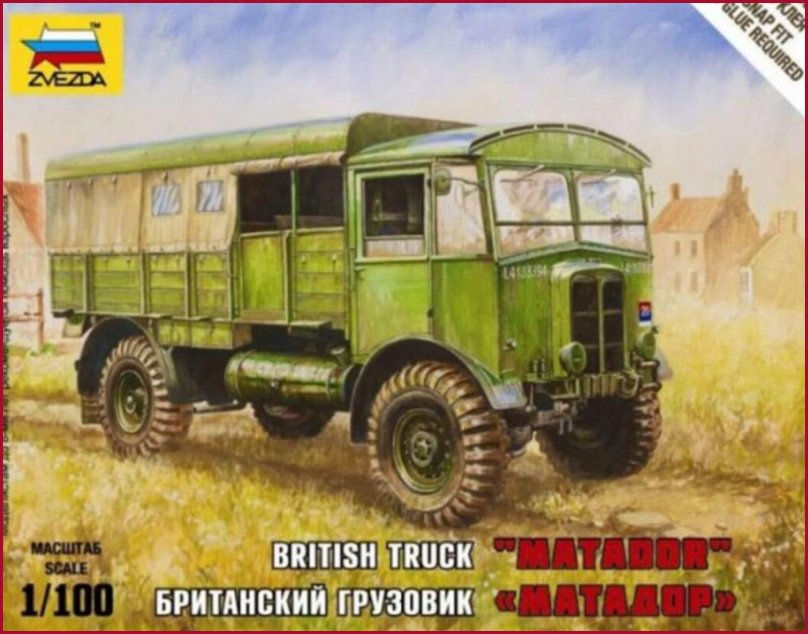Сборная модель zvezda британский грузовик "Матадор" (6175) 1:100