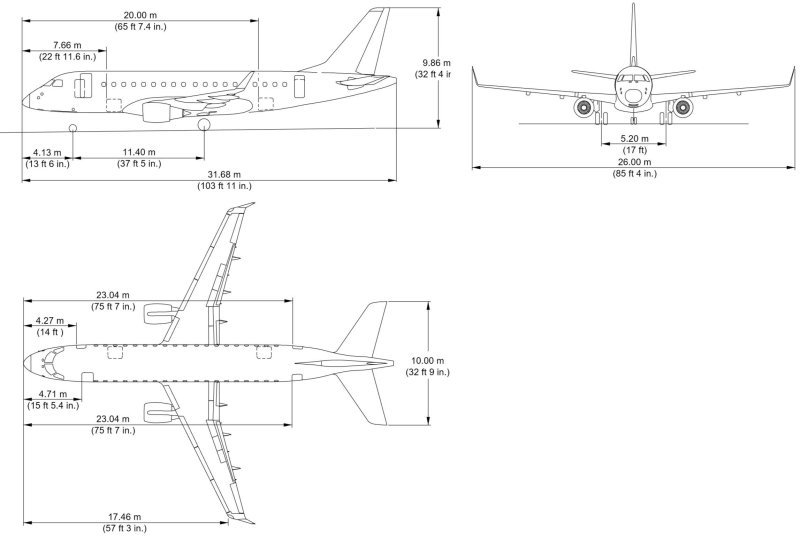 Самолёт Эмбраер 170
