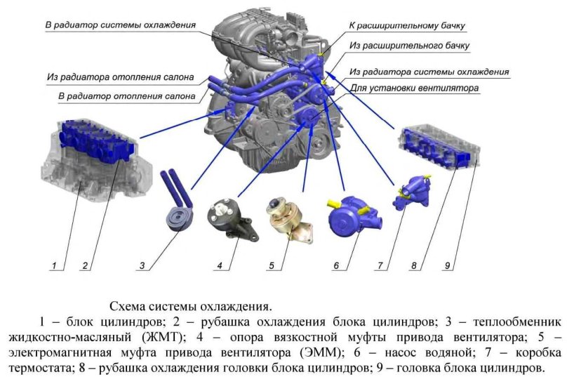 Система охлаждения двигателя эвотек 2.7