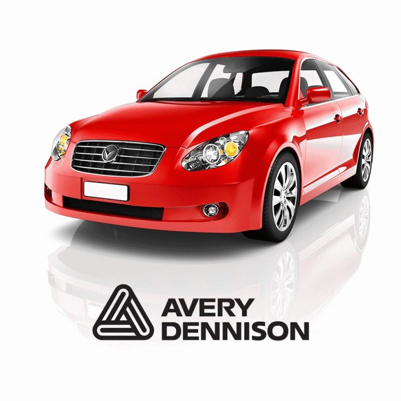 Автомобиль седан красный