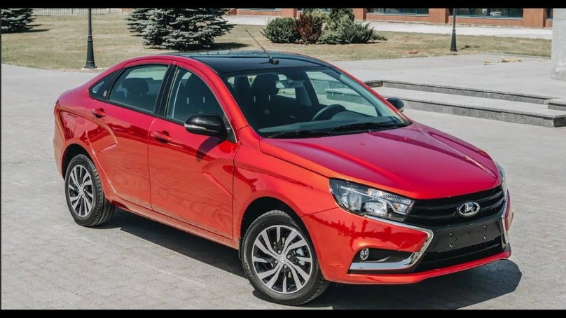 Лада Веста красная