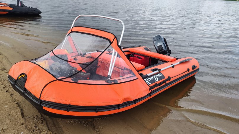 Тент носовой на лодку ривербот 370