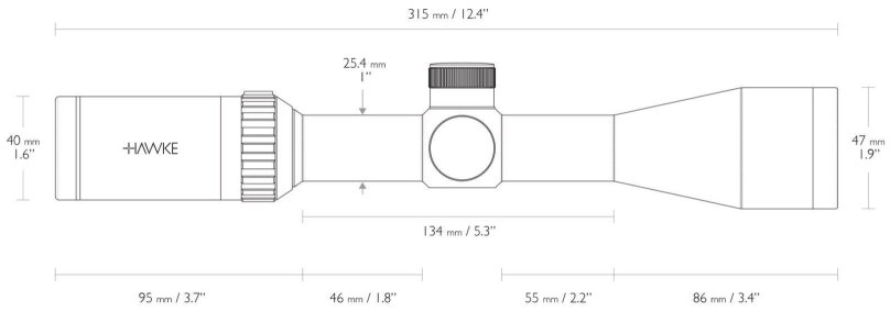 Прицел Hawke 3-9x40 Rimfire 22lr Subsonic ir