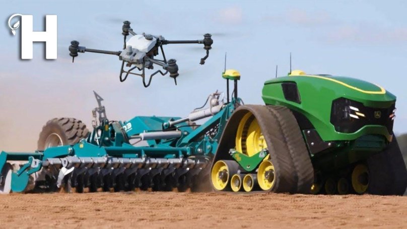 Беспилотный трактор Джон Дир