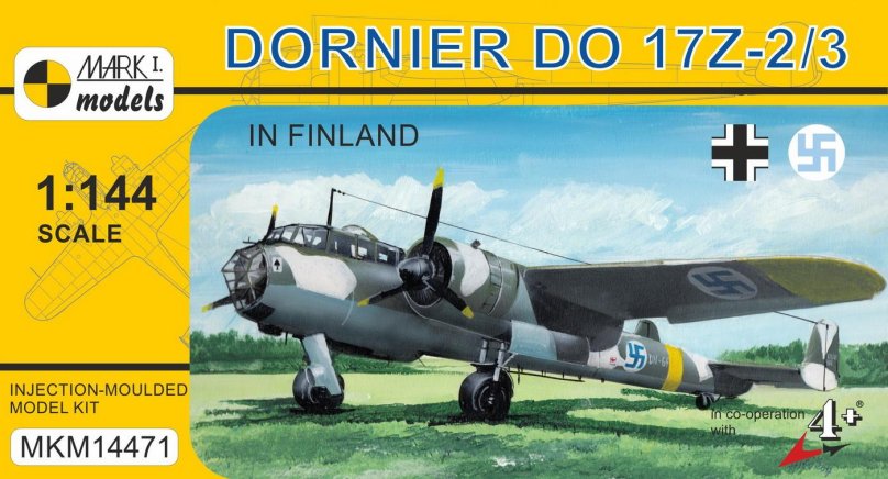 1 48 Сборная модель do 17z-2 WWII Finnish Bomber 48246