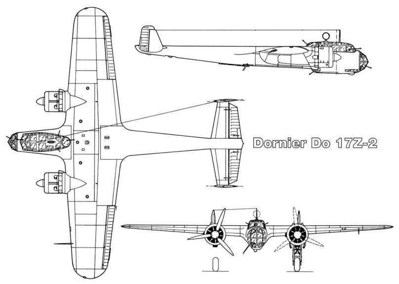 Dornier do 17 чертежи