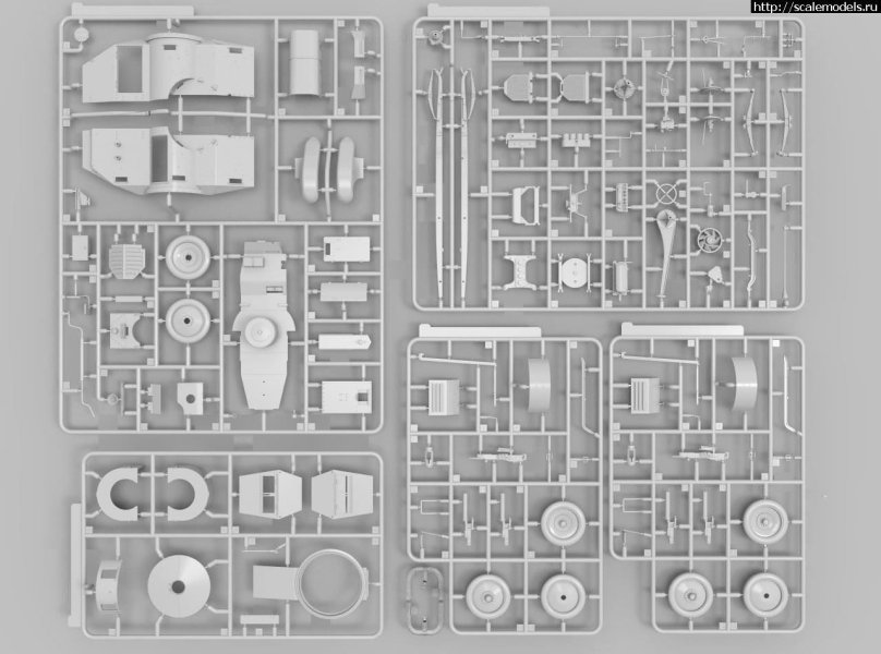 Copper State models сборная модель итальянский бронеавтомобиль Lancia 1zm