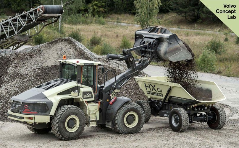 Беспилотный самосвал Вольво