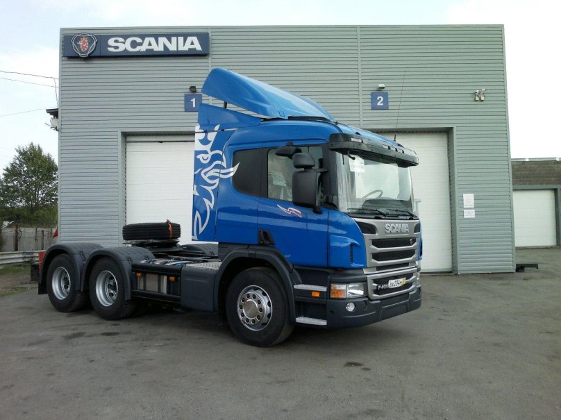 Скания p400 тягач