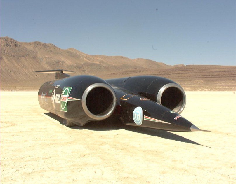 Энди Грин на Thrust SSC