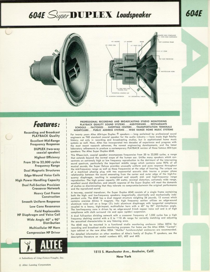Altec 604 Duplex
