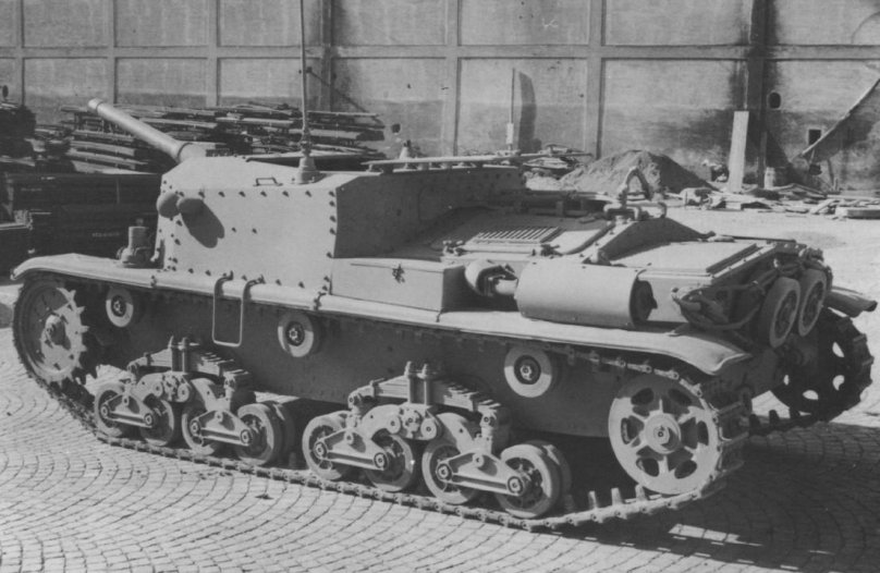 Итальянская САУ semovente m.40 da 75/34