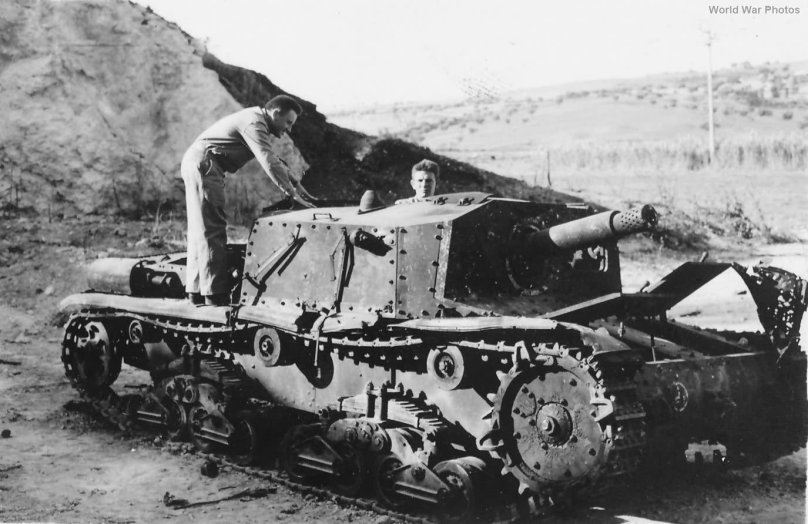 Итальянская САУ semovente m.40 da 75/18
