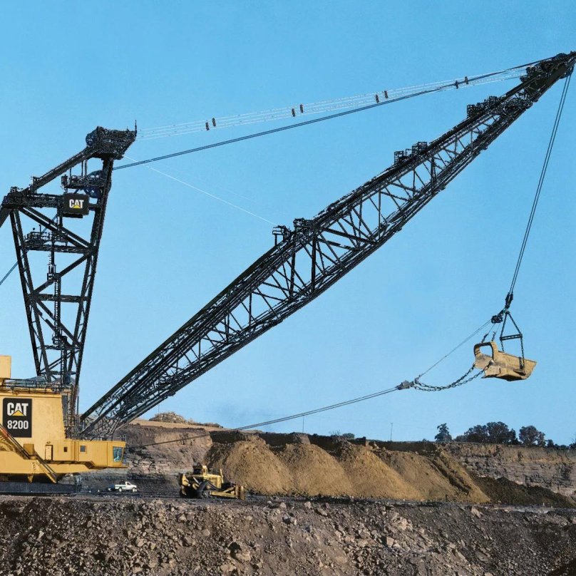 Драглайна Cat 8200.