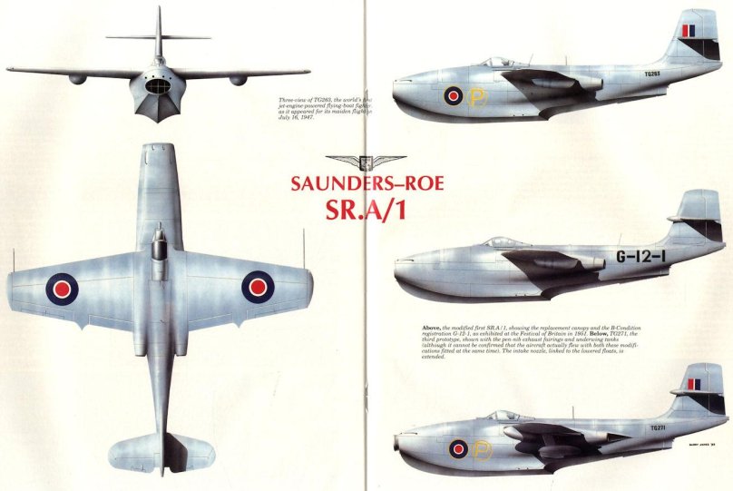 Saunders-Roe SR-A .1 чертежи