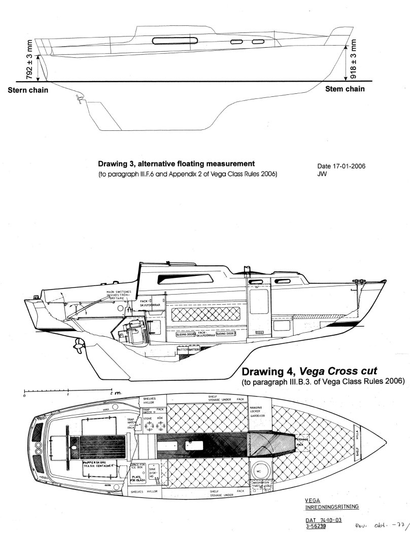 Чертежи яхты Albin Vega