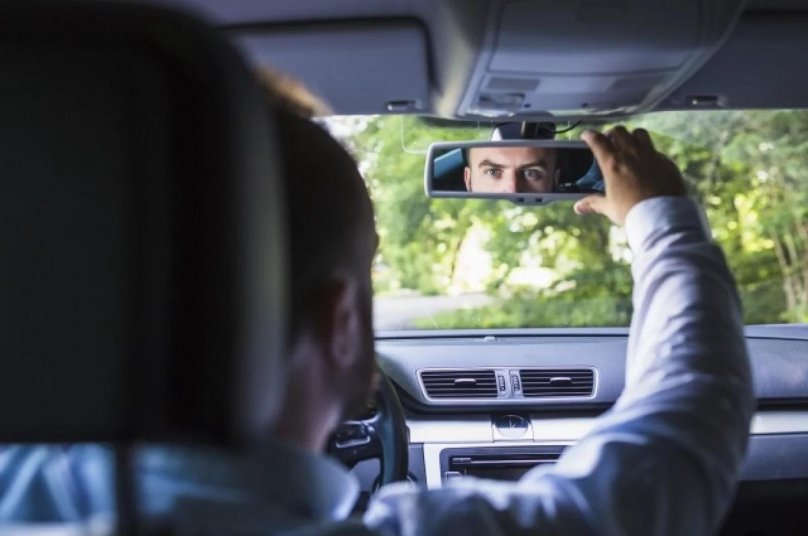 Салонное зеркало автомобиля