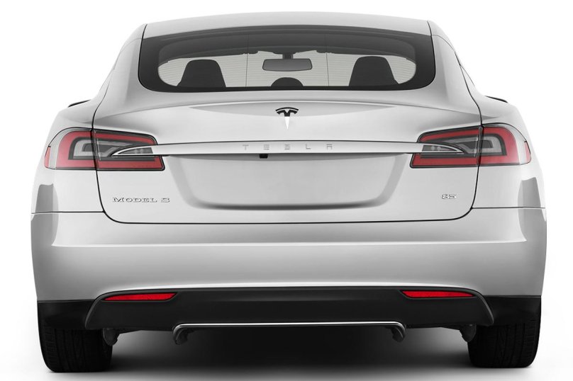 Тесла модель s сзади