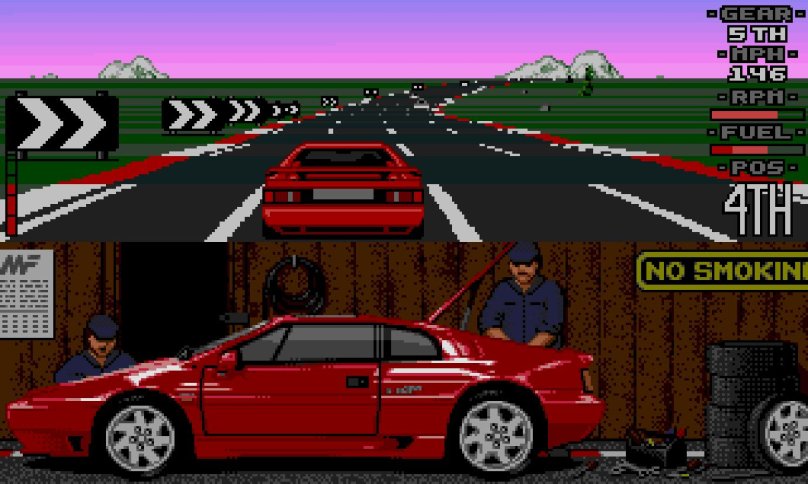 Игра сега Lotus Turbo Challenge;