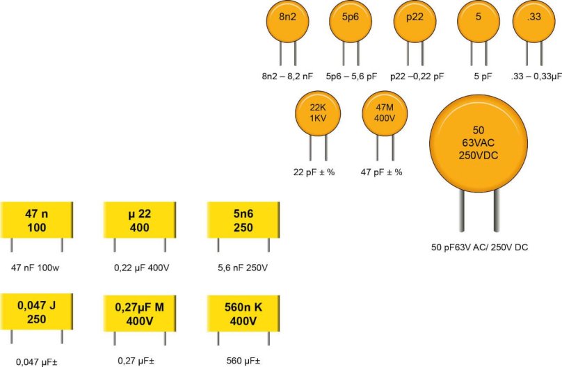 Конденсатор 10 МКФ маркировка