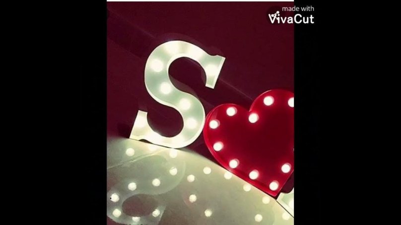 Буква а в сердечке