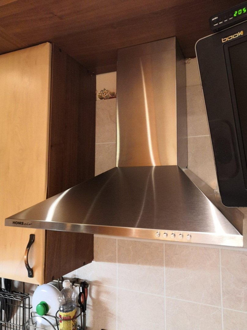 HOMSAIR Delta 60 inox в шкафу вид