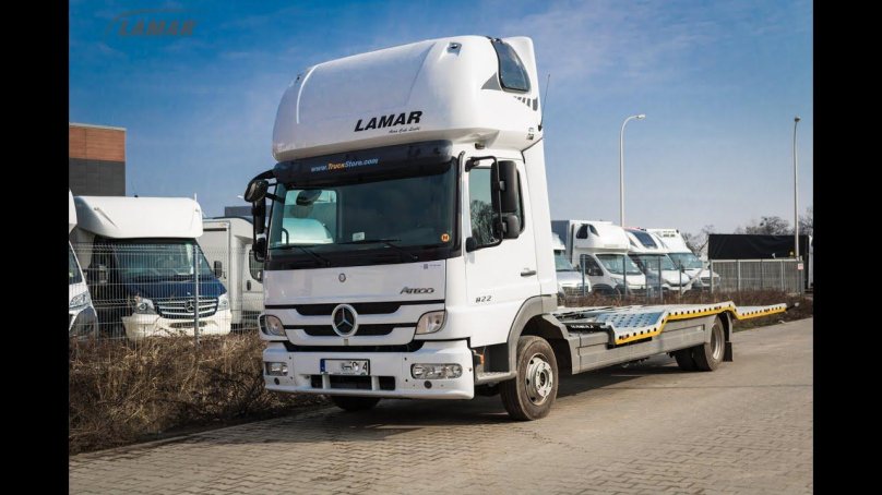 Обзор кабины со спальником Мерседес Атего