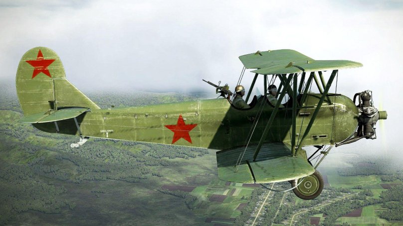 Биплан по-2