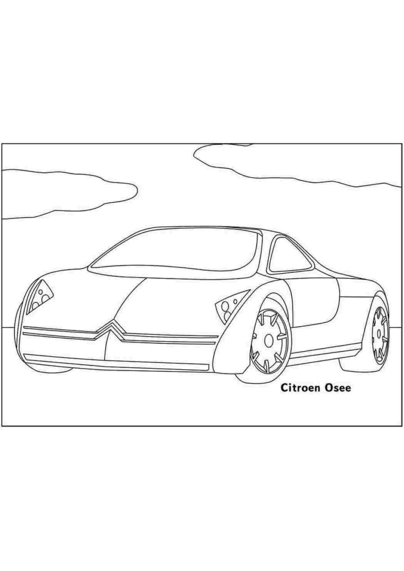 Раскраска машина Ситроен