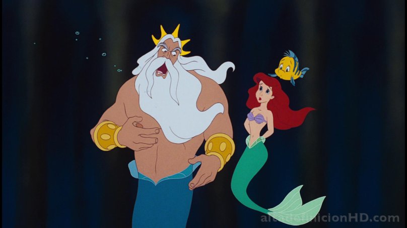 Русалочка Ариэль и царь Тритон