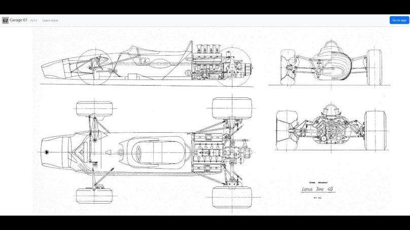 Лотус 49 чертеж