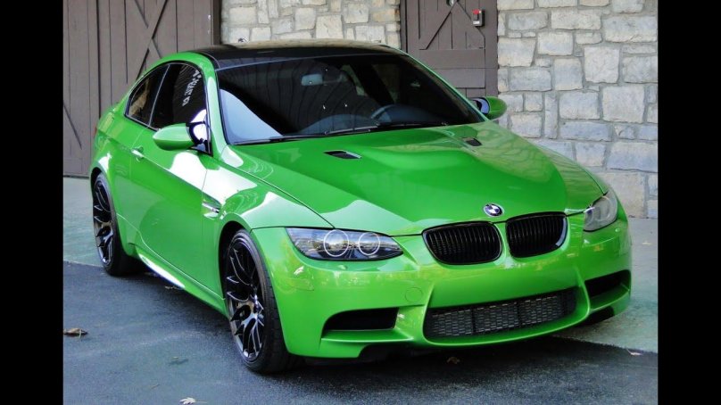 Зеленая BMW e92