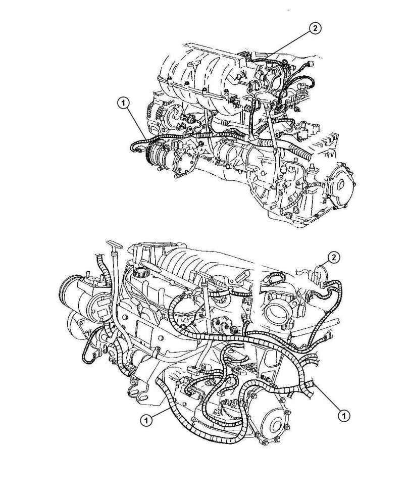 Схема двигателя Крайслер 2.4