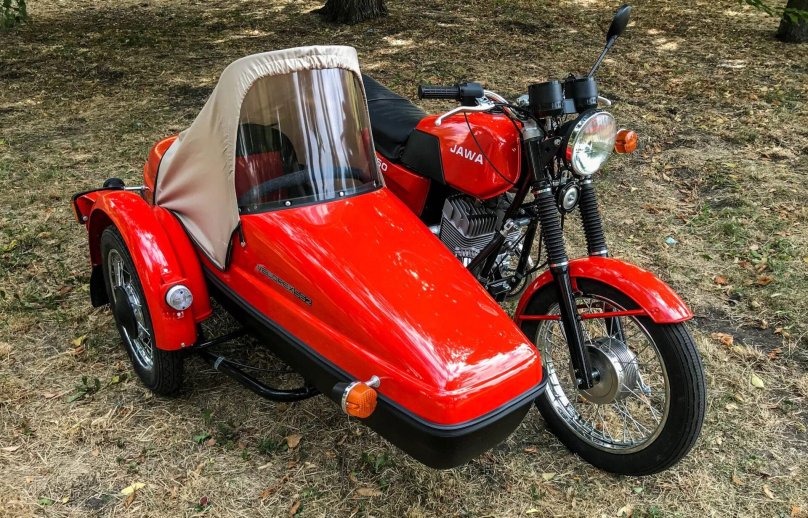 Jawa 638 с коляской