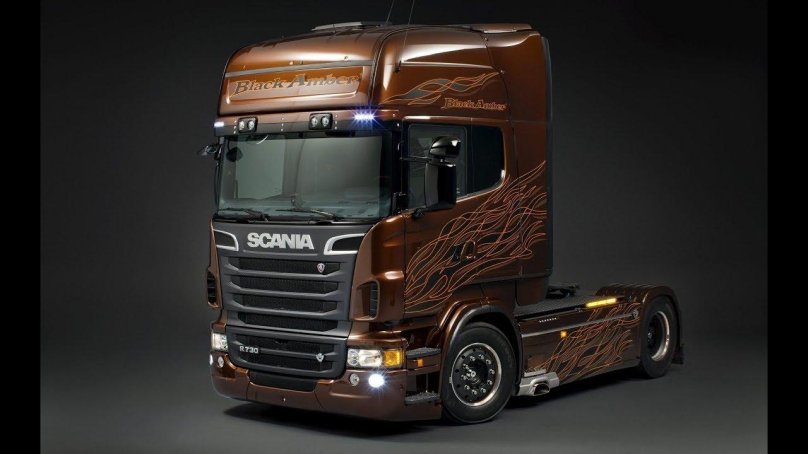 Scania r730 Black Amber