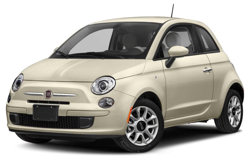 Fiat 500 желтый модель