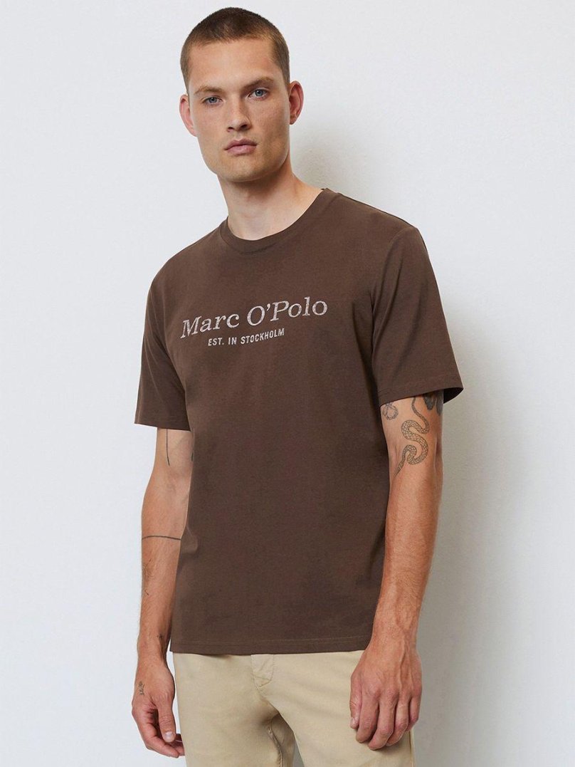 Футболка поло коричневая