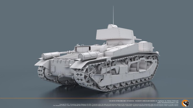 Vickers Medium Mark II чертёж