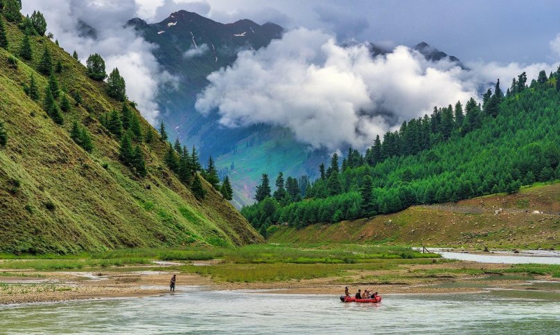 Озеро Аттабад в Пакистане