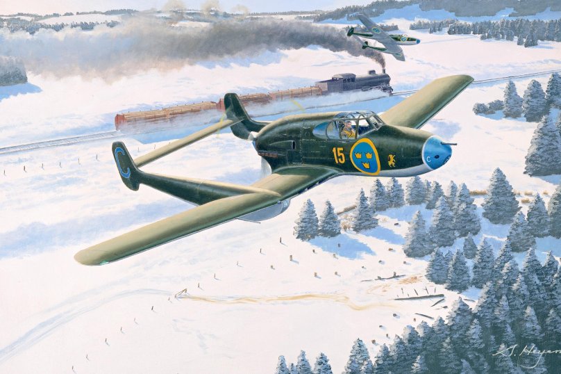 Сааб 21 истребитель