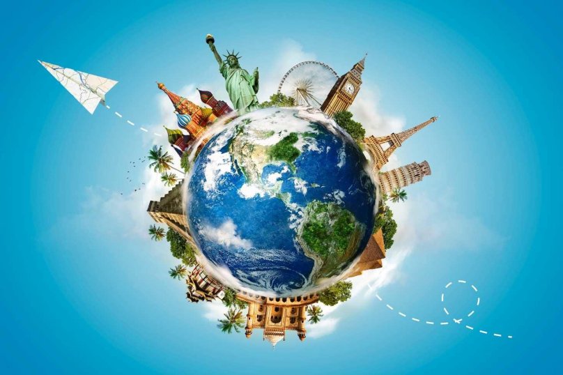 Земной шар путешествия