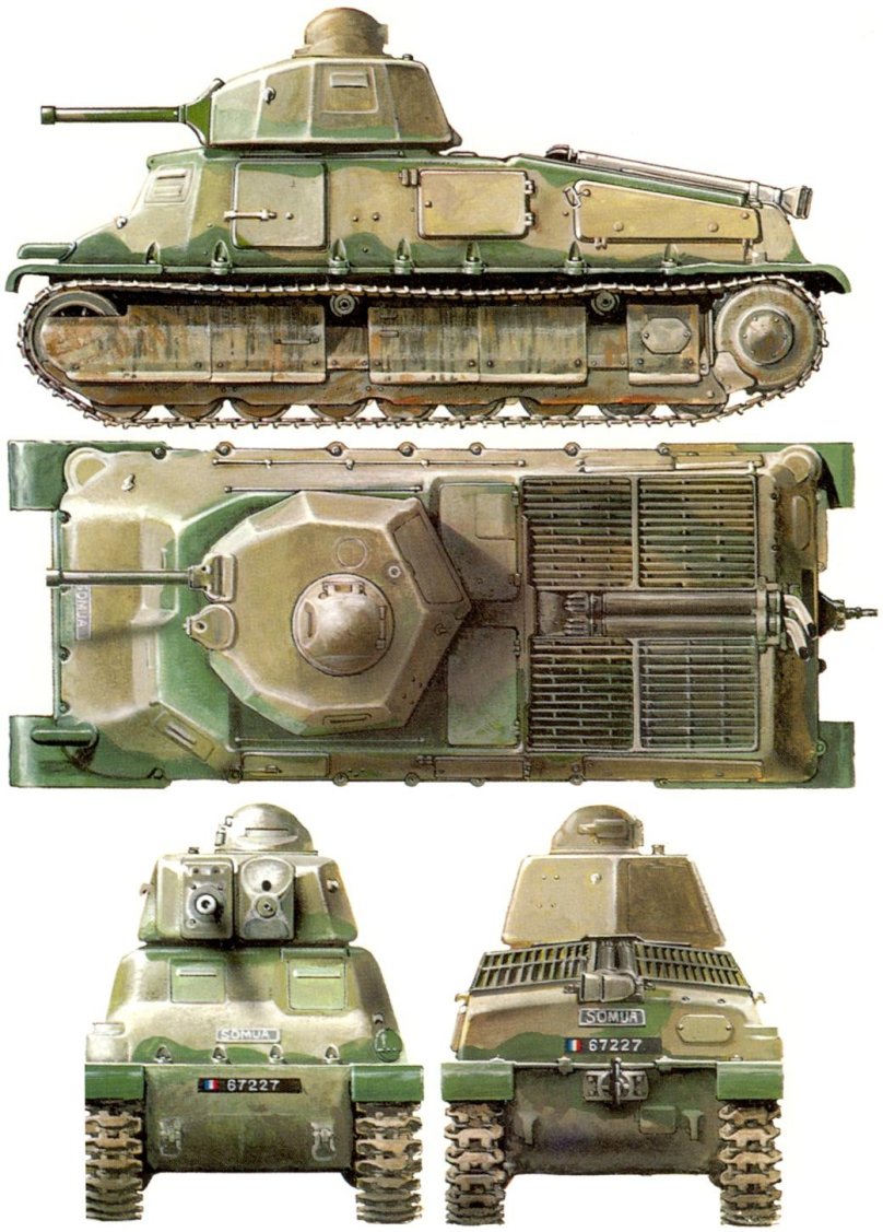 Somua s35 чертежи