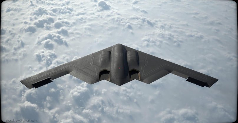 B-2 Spirit снизу
