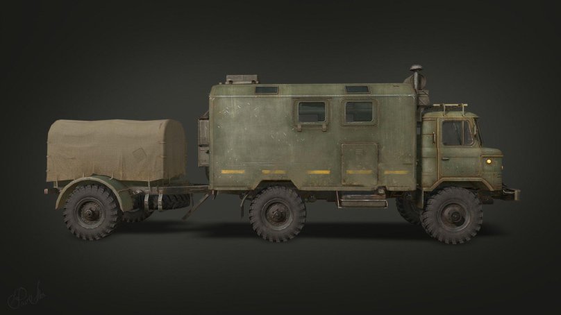 ГАЗ 66 С прицепом