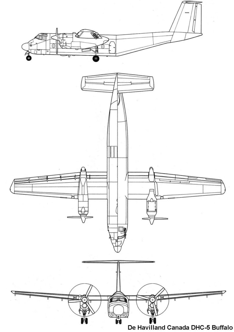 DHC-5 Buffalo чертежи
