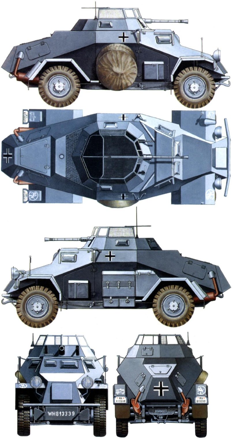 Бронетранспортер SD KFZ 222