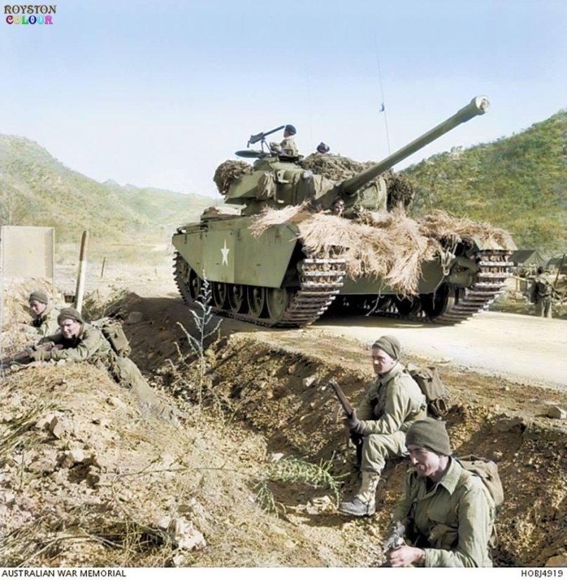 Война в Корее танк Центурион