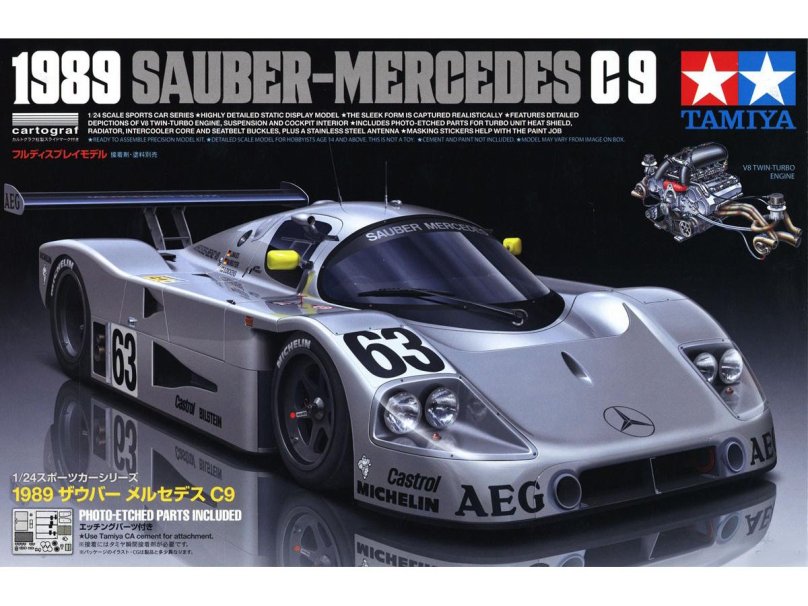 Sauber Mercedes c9 1/24 Tamiya